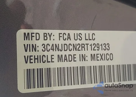 2024 Jeep Compass Limited 4X4 z USA, uszkodzony, nr VIN 3C4NJDCN2RT129133